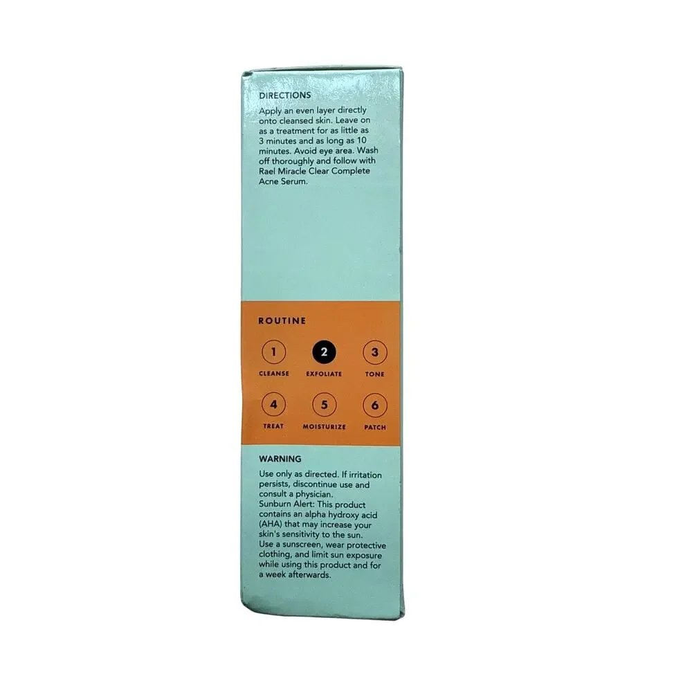 NIB Rael Beauty Miracle Clear Brightening Triple Acid Exfoliant